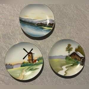 Decorative Wall Plates, Set of 3